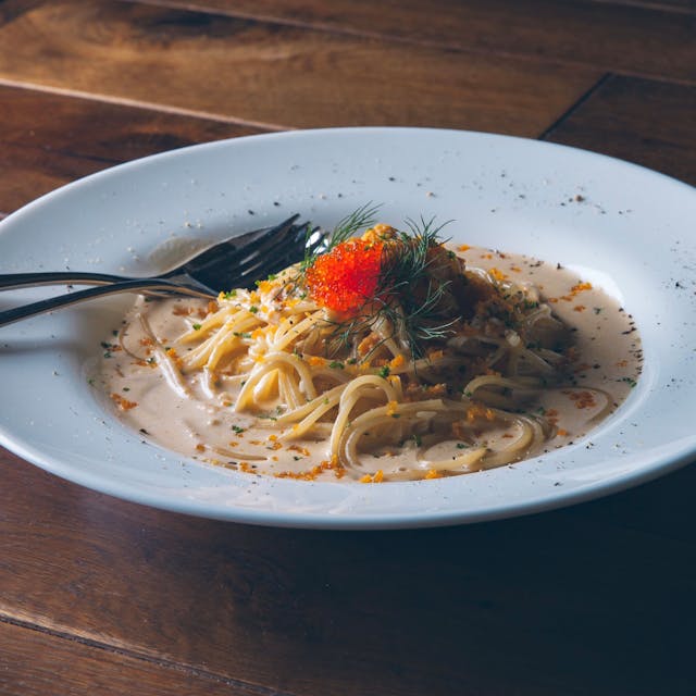 ボッタルガ うにとカラスミのパスタ